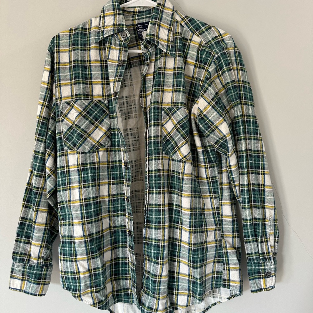 Green Plaid Men's Shirt